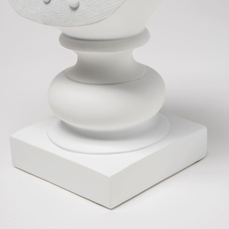 Figurines de renard en résine, Blanc