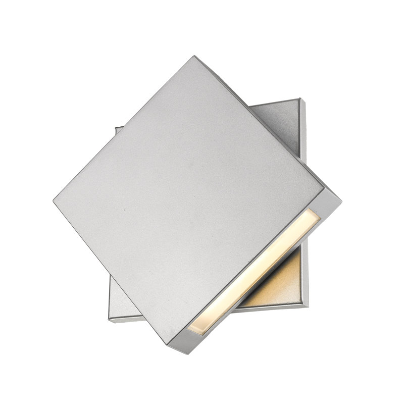 Luminaire de cloison d’extérieur à del 1 ampoule Dahlin, Argent
