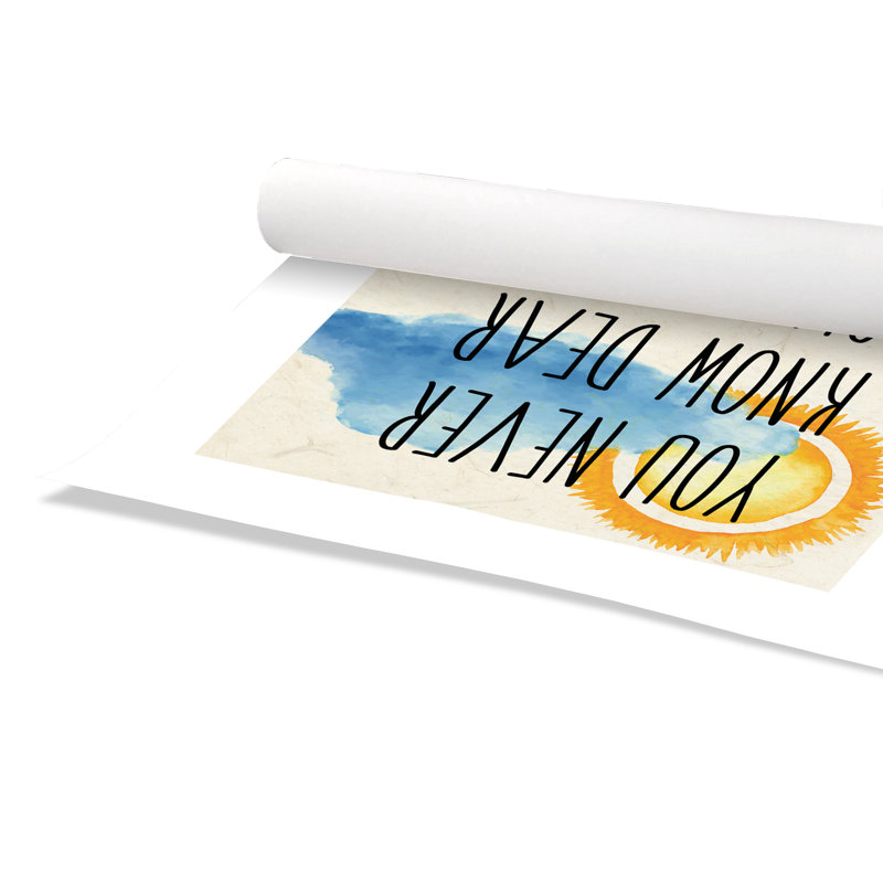 Impression sur papier Sunshine C, H 10 po x l 8 po x P 1 po, Papier