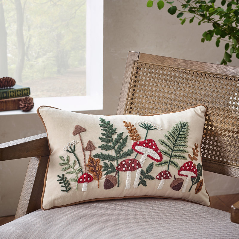 Embroidery Woodland Cushion
