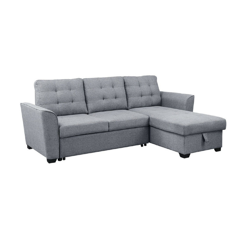 Upholstered L-Shaped Sectional Reversible