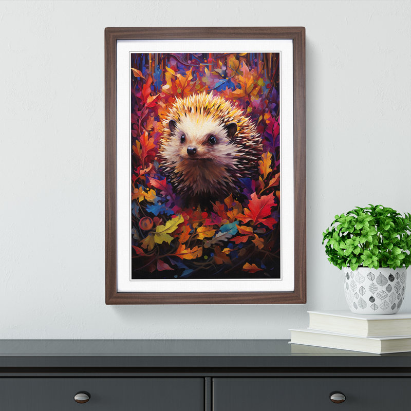 Hedgehog Abstract - Framed Print