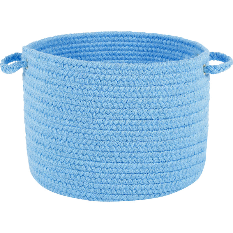 Panier Misha, H 8 po x l 10 po x P 10 po, Bleu aqua