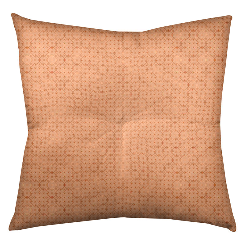 Coussin Katelyn Elizabeth, 26 po x 26 po, Orange