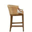 Tabouret de bar en rotin tissé à la main de 25 po de hauteur