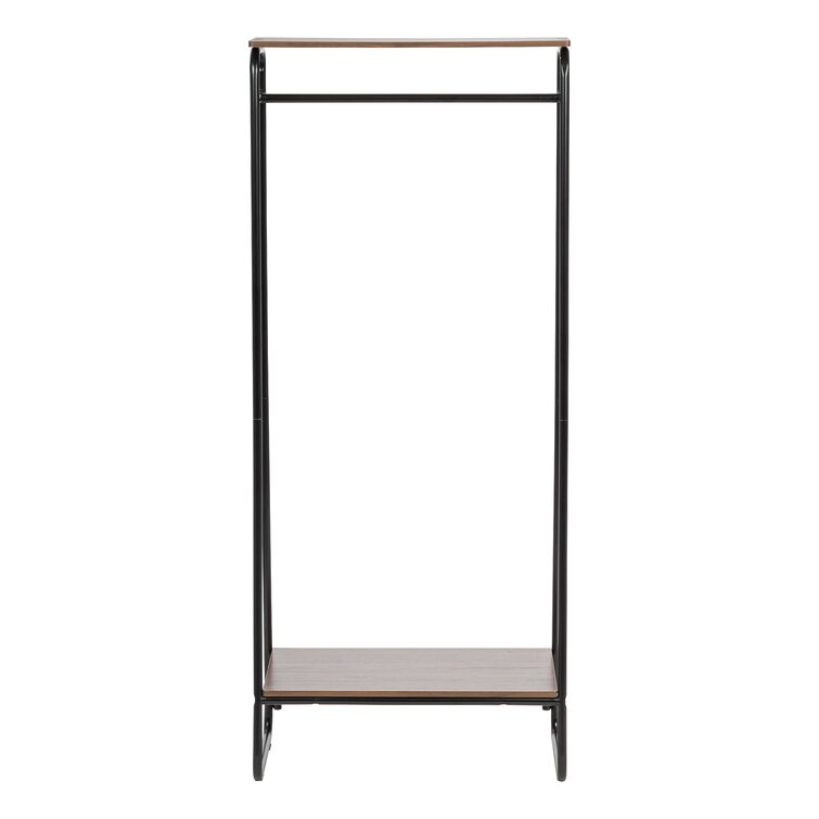 Jessic 31.4'' Metal Rolling Clothes Rack