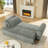 Boneless Corduroy Upholstered 3 Seat Sofa Couch-1643143823