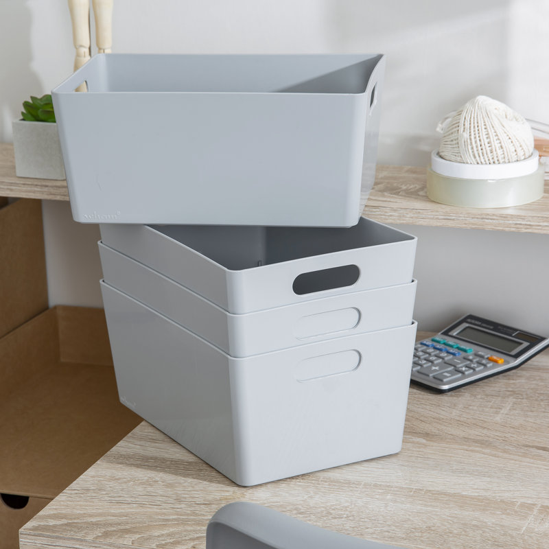 Wham Studio Basket Rectangular, Cool Grey