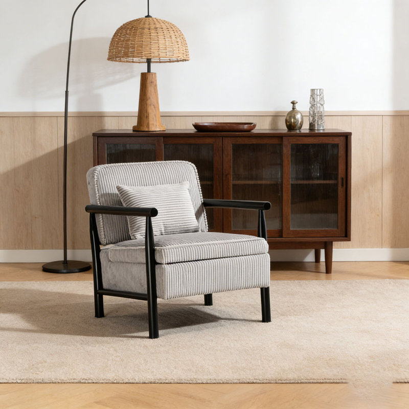 Chaise d'appoint moderne, Gris ancien