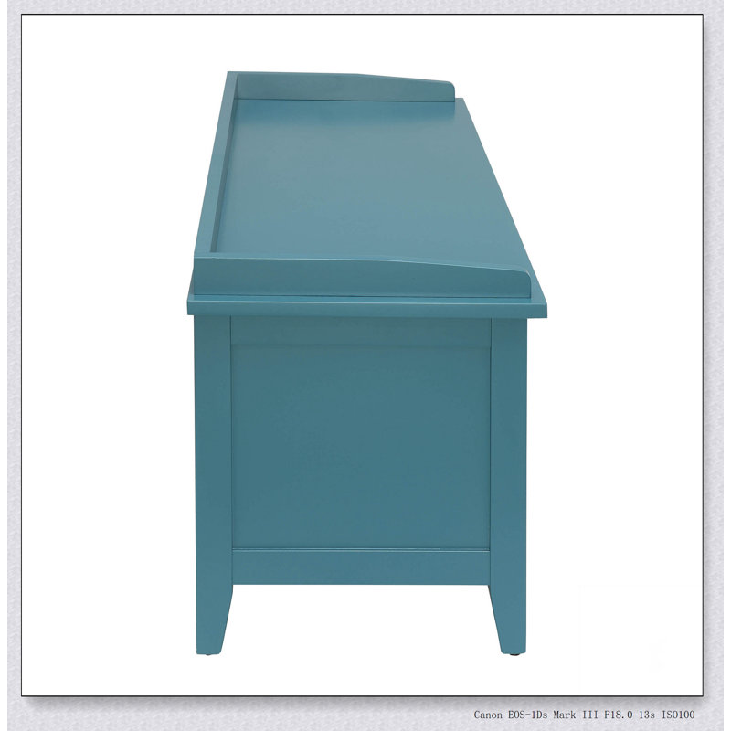 Teal Bench with 3-Drawer
