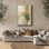 Art mural encadré, rétro, antique et classique pour chambre à coucher - 16 po x 24 po