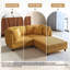 2 Seater Corduroy Corner Sofa -1487976468