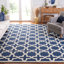 Rectangle 122 cm x 183 cm Geometric Wool Hand Woven Area Rug
