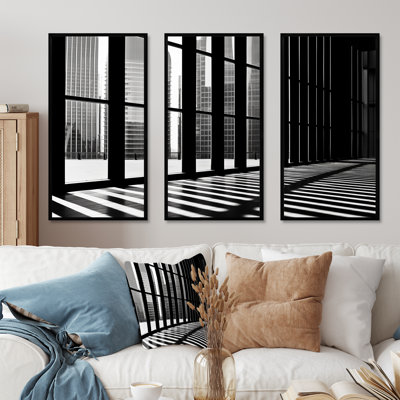 Skyscrapers Mimalism Photography Scenery V - Skyscrapers Wall Art Print Set