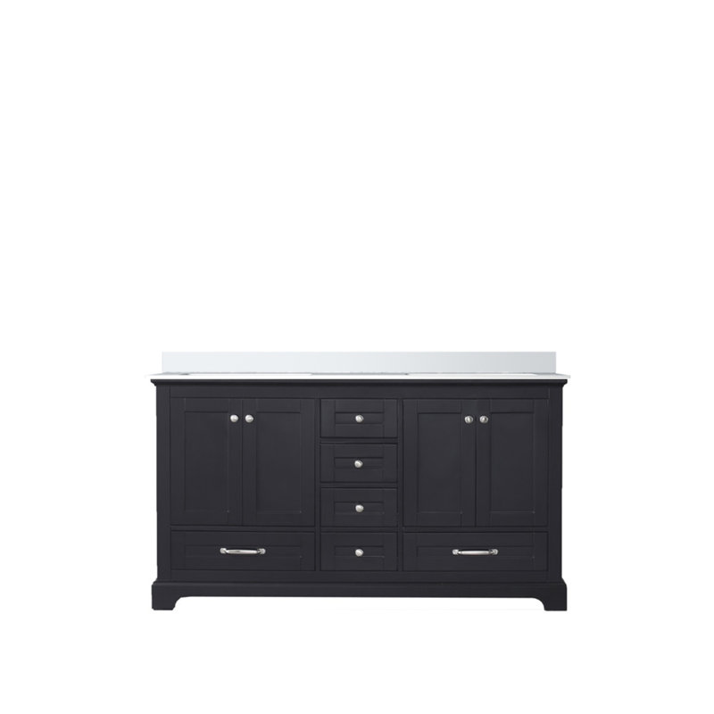 Double Bath Vanity 60 in. W x 22 in. D, with Cultured Marble Top