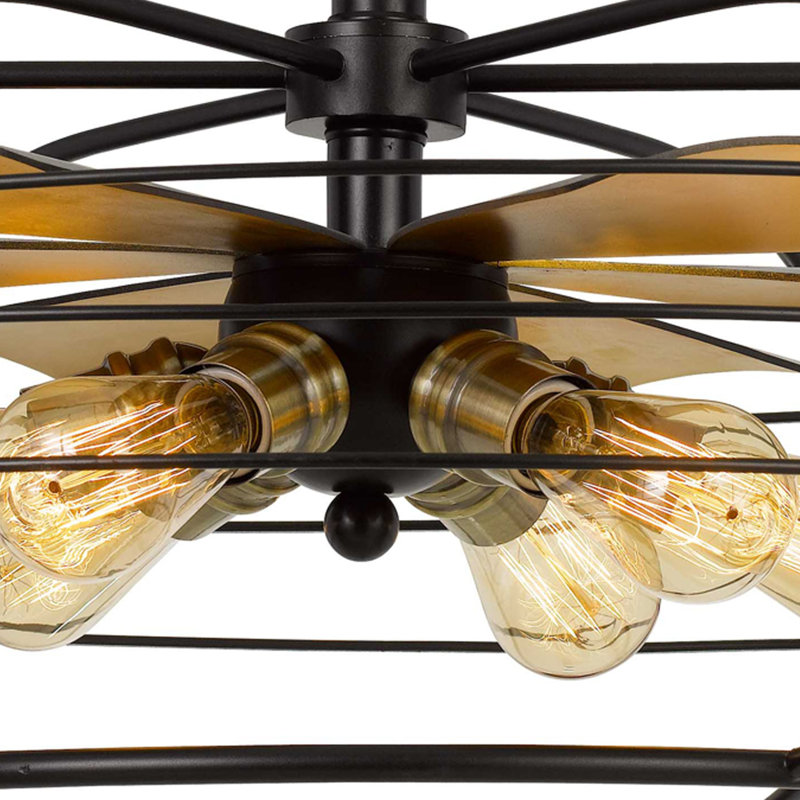 Troxell 6 - Light Dimmable Geometric Chandelier