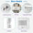 Freestanding Tall Bathroom Cabinet With 1 Drawer, 2 Cabinets, 4 Soft-close Doors, 2 Adjustable Shelves And Open Storage-1360324707