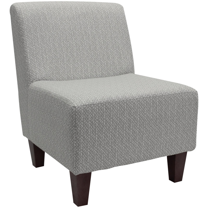 Adamski Upholstered Slipper Chair, Gray