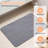 Abstract Wave Diatomaceous Earth Quick Dry Non-Slip Bath Mat