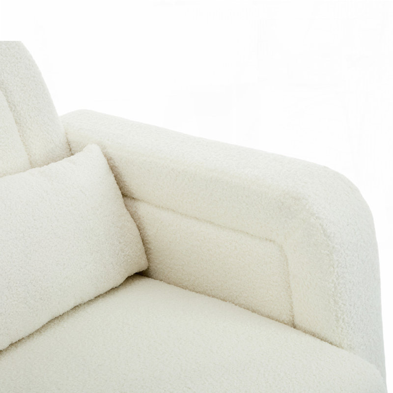 Chaise berçante d'appoint avec coussin