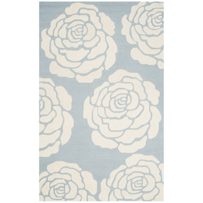 Cannen Hand Tufted Wool Floral Rug