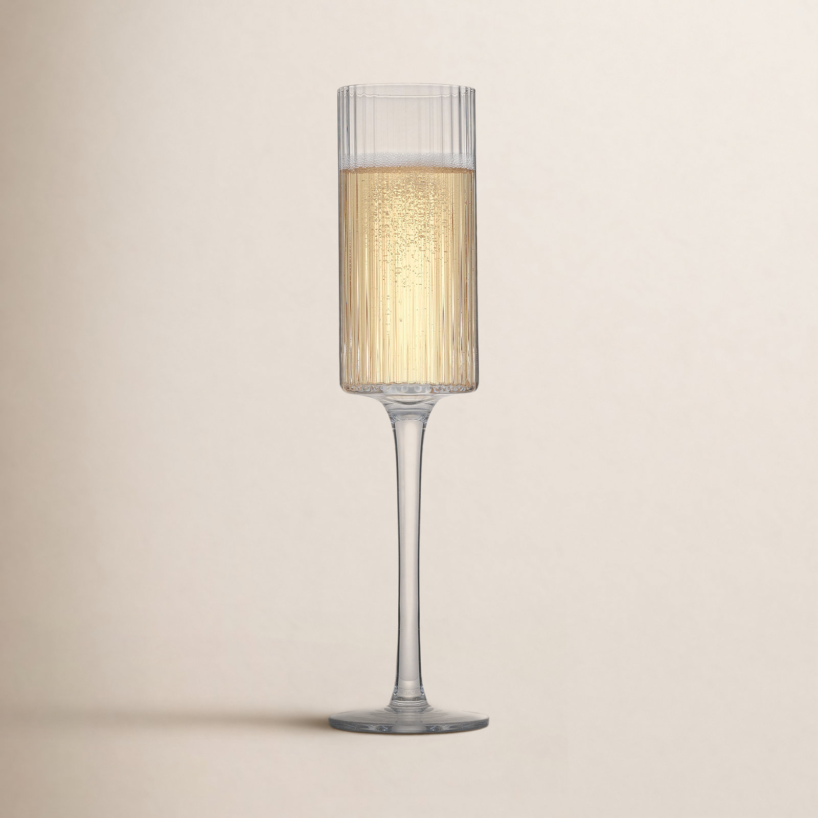 Elle Ribbed Champagne Flute