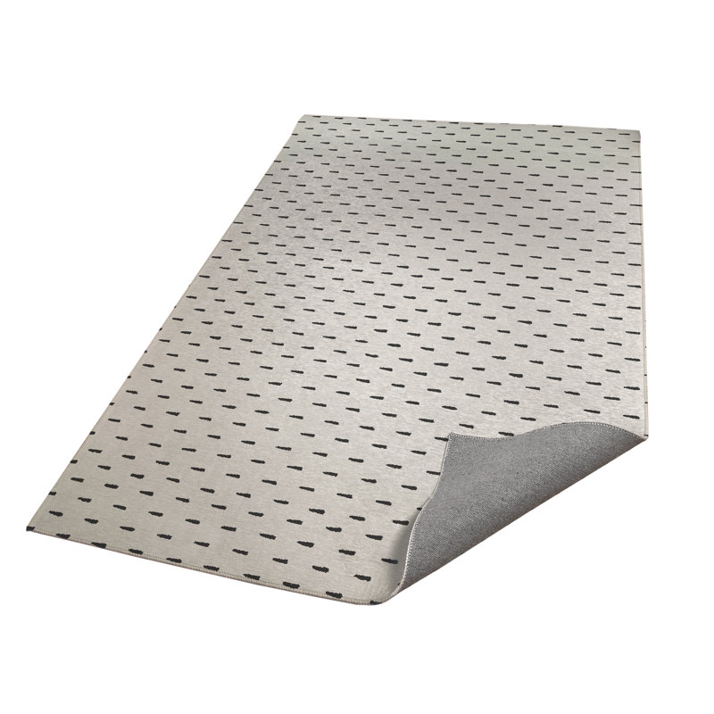 Patty Kids Play Mat, Rectangle 3' x 5', Ivory/Charcoal