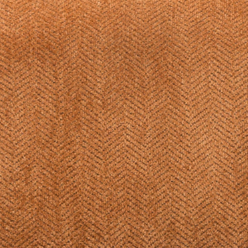 Fauteuil d'appoint sans accoudoirs avec coussin Pisano, Chenille orange