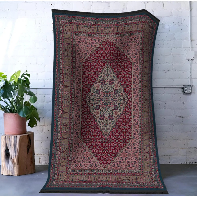 Tapis intérieur / extérieur en polypropylène tissé à la machine Safron, Tapis de couloir 2 pi 8 po x 7 pi 11 po