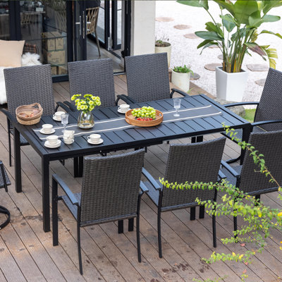 Anaila Extendable Rectangular Outdoor Dining Table