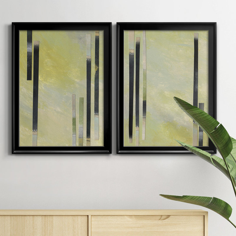 Neutral Assemblage I, reproduction encadrée de qualité supérieure - prête à être accrochée, H 36,5 po x l 53 po x P 1 po