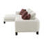 Canapé modulaire Mardi Maroon & Tweed avec 3 coussins