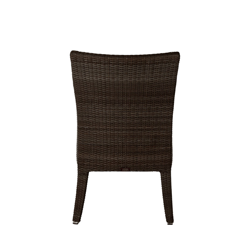 Outdoor Dining Armchair, Black Walnut
