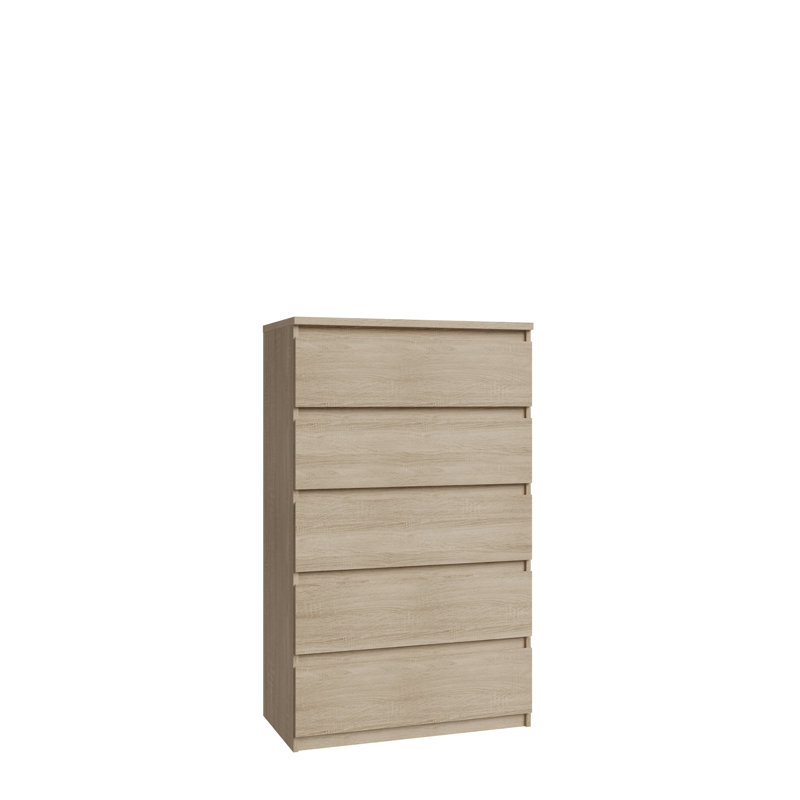 Priyaka 5 - Drawer Rectangle Accent Chest, Beige