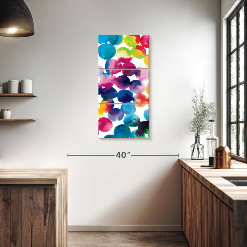 Bright Circles II, 38" H x 18" W