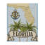 Carte de Floride avec palmiers, conception de Marcus Prime-672406873