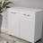 Two Door Side Table-White