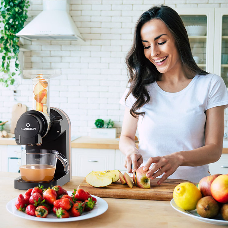 Klarstein Electric Slow Masticating & Cold Press Juicer, Black