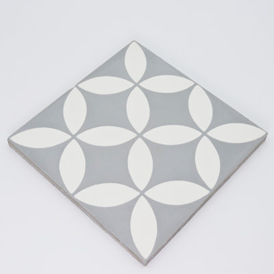 Amlo 8" x 8" Cement Patterned Wall & Floor Tile