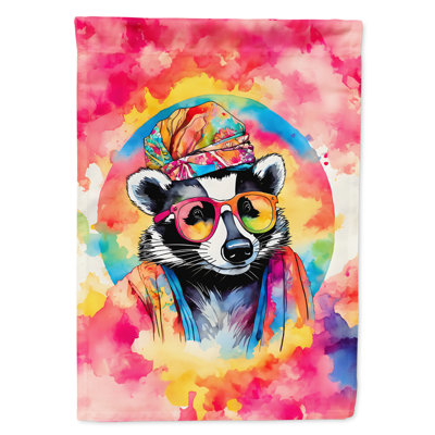 Drapeau de maison de blaireau hippie