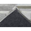 Tapis gris et argent en cuir véritable fait à la main Hairon-811263837