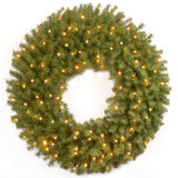 Norwood Fir Wreath with Lights