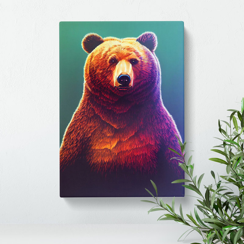 Grizzly Bear No.1 - Wrapped Canvas