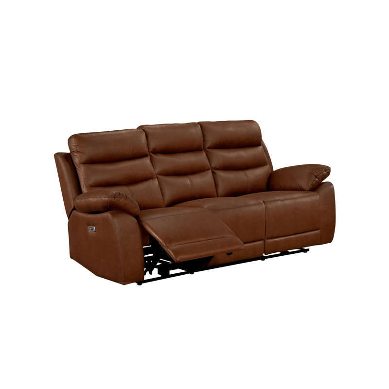 Canapé inclinable électrique Power, brun, Brun