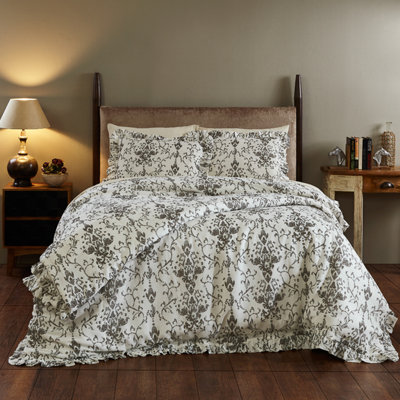 Riva Floral Linen Duvet Cover Set