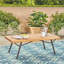 Causeuse d'extérieur avec table basse Canoga
