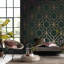 Geometric Metallic Wallpaper Double Roll