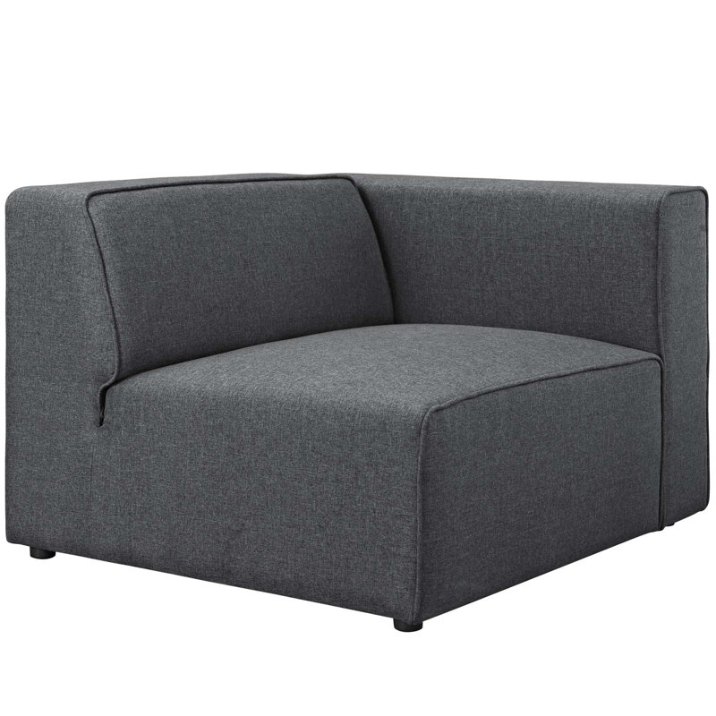 Sans accoudoirs Modway, gris