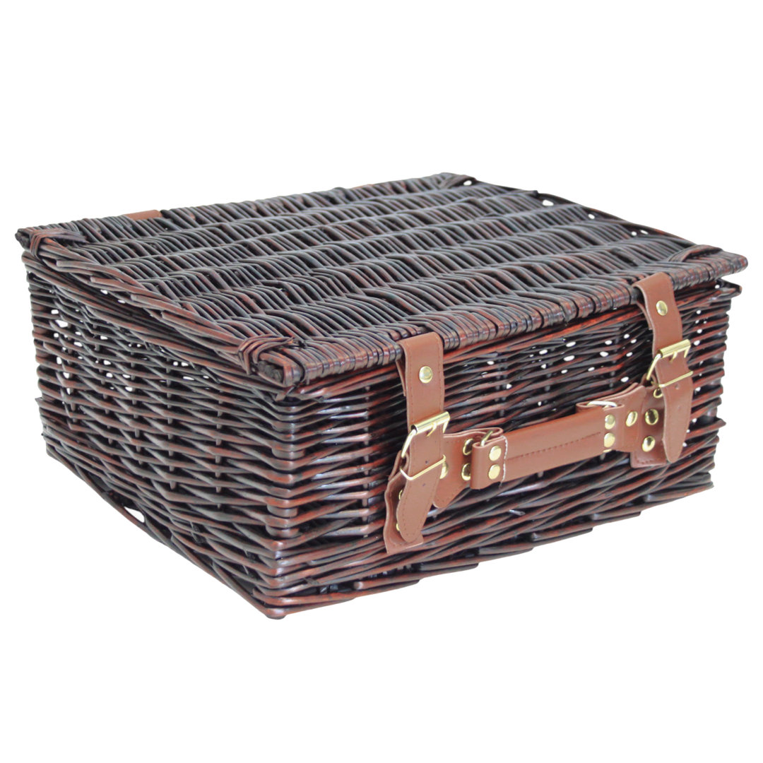 Wicker Hamper Basket with Lid