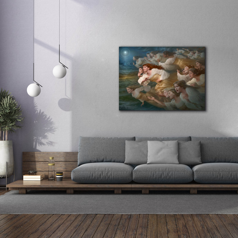 «The Herald Angels» par Howard Lyon, art mural sur toile, L 54 po x H 40 po x P 1,5 po